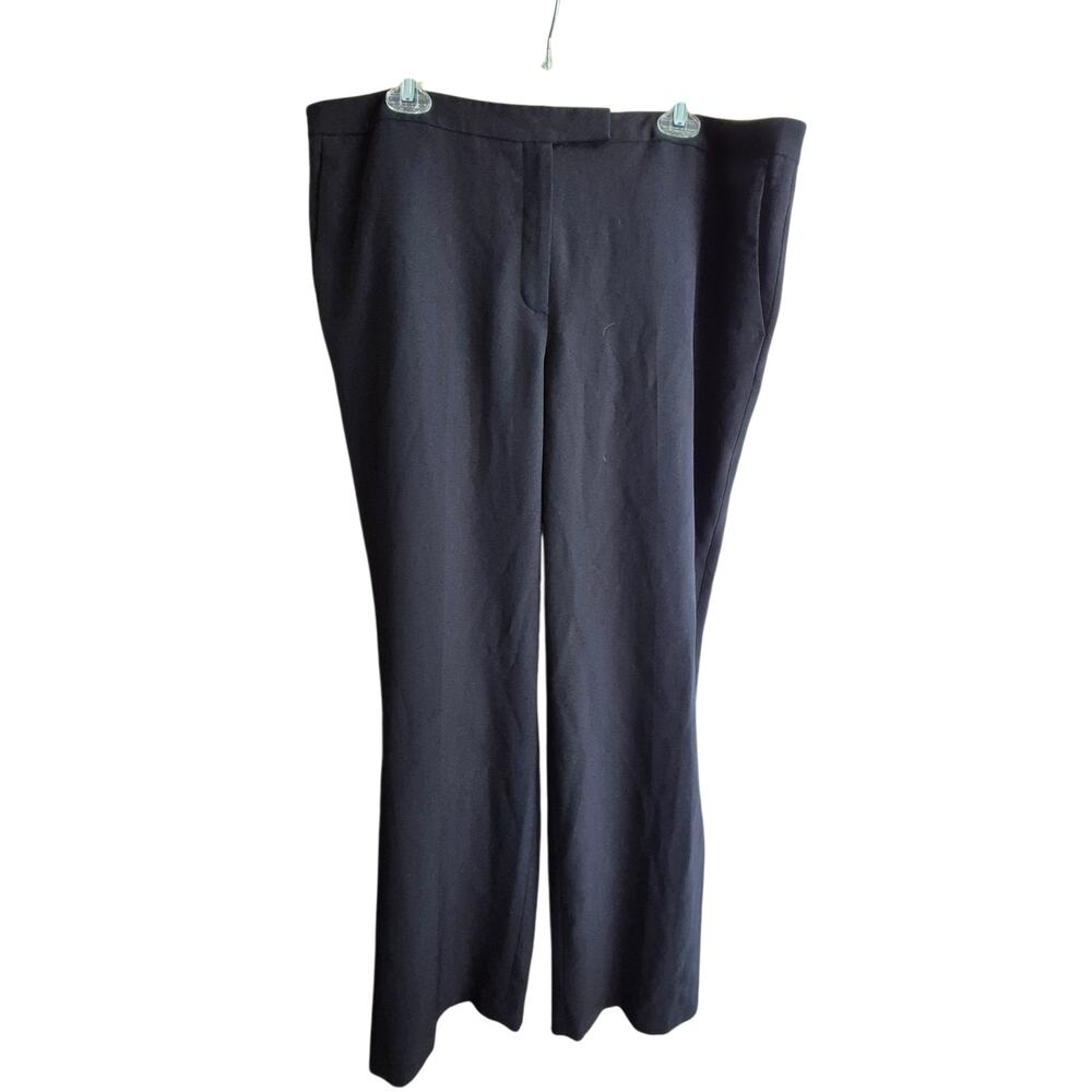 Womens Slacks Kasper Black Size 18 Front Pockets BossGirl WorkCore Stretch